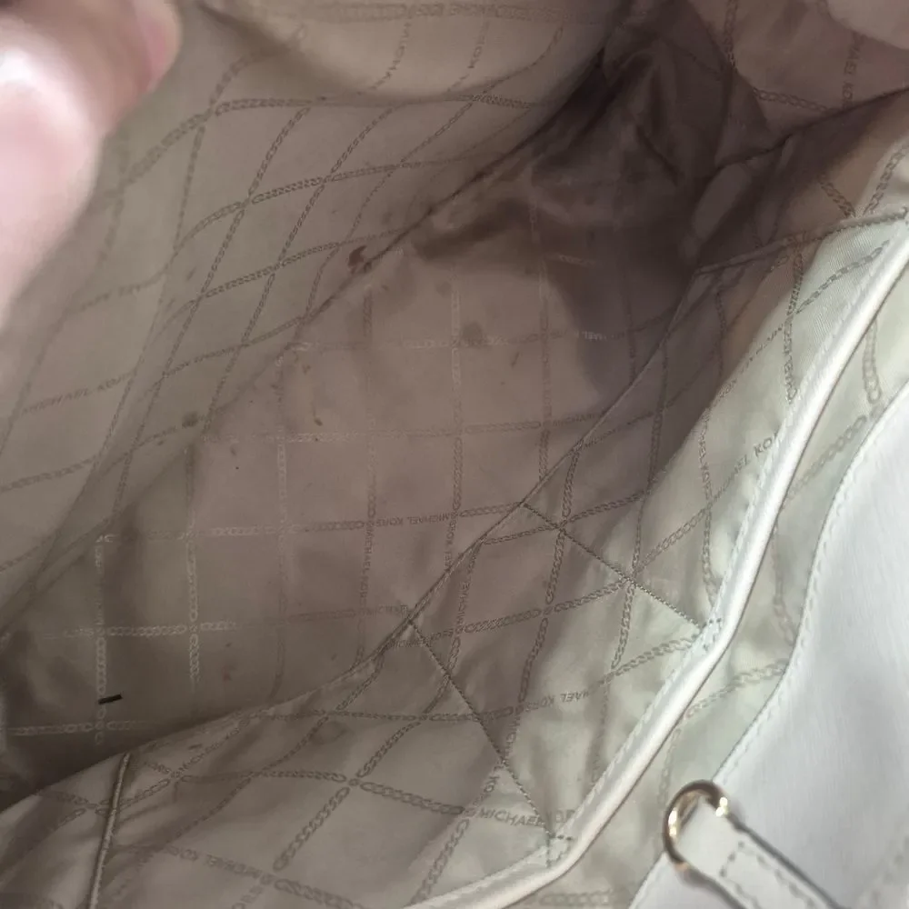 Michael Kors Shania Jet Set Travel Tote Bag Chain Link Blush Pink